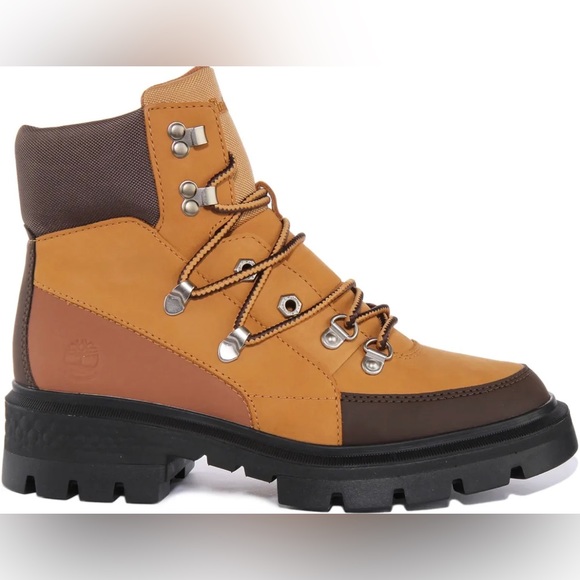 Timberland Cortina Valley Lace Up Hiking Boots Wheat A5VB4 Wmns 8.5 MSRP $170 - Picture 4 of 9